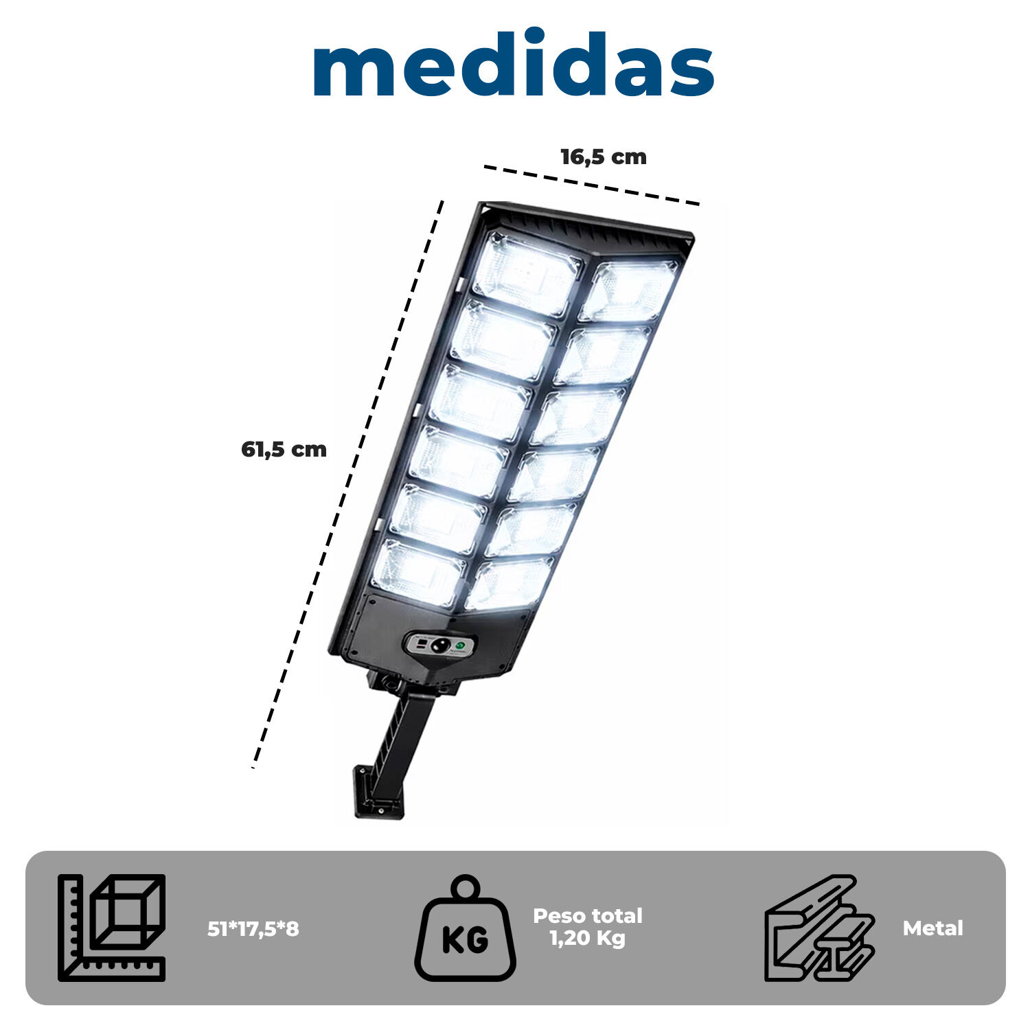 Foco Led Exterior Reflector 504 Con Sensor Y Control Remoto image number 3.0