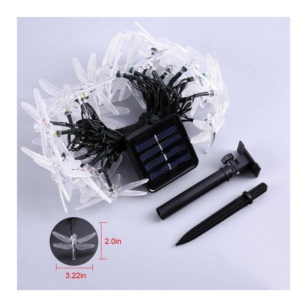 Guirnalda Luces Solares De Libelula 30 Luces Led image number 2.0