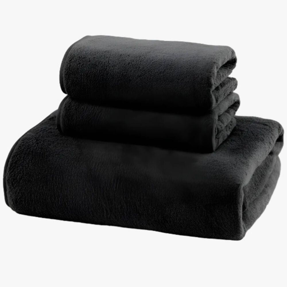 Set De 3 Toallas Negro image number 0.0