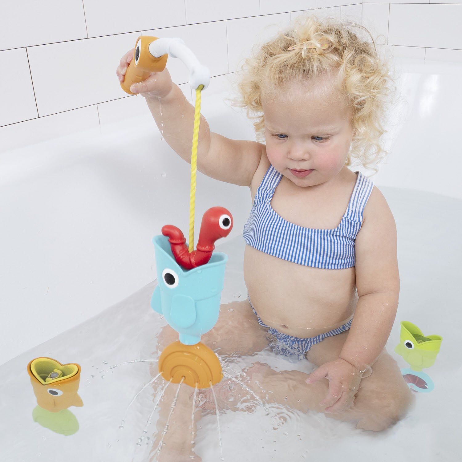 Juego De Ba&ntilde;o Ca&ntilde;a De Pescar Beb&eacute; Ni&ntilde;o Ni&ntilde;a Tina Yookidoo image number 1.0