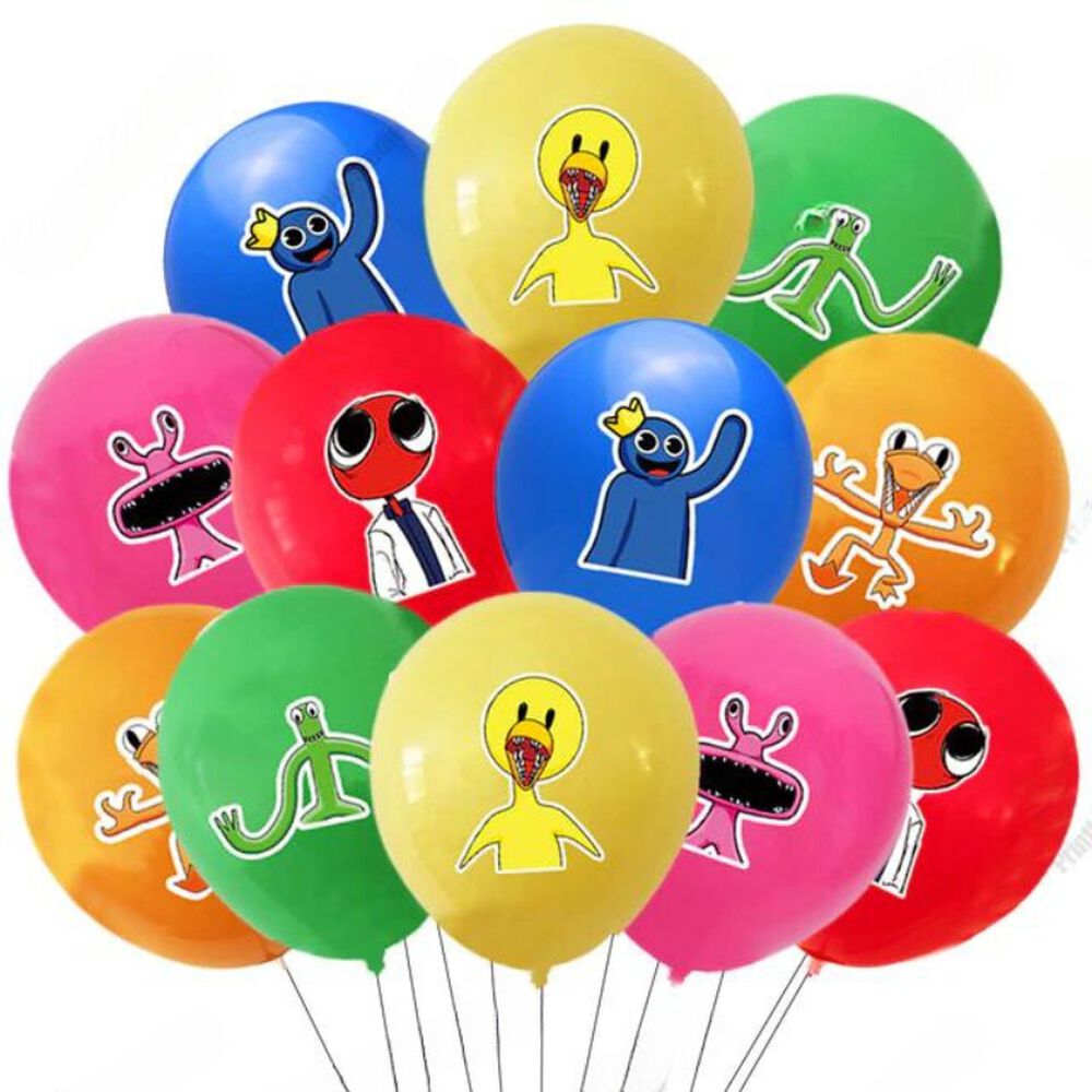 Pack Globos Decorativos De Látex Rainbow Friends image number 0.0