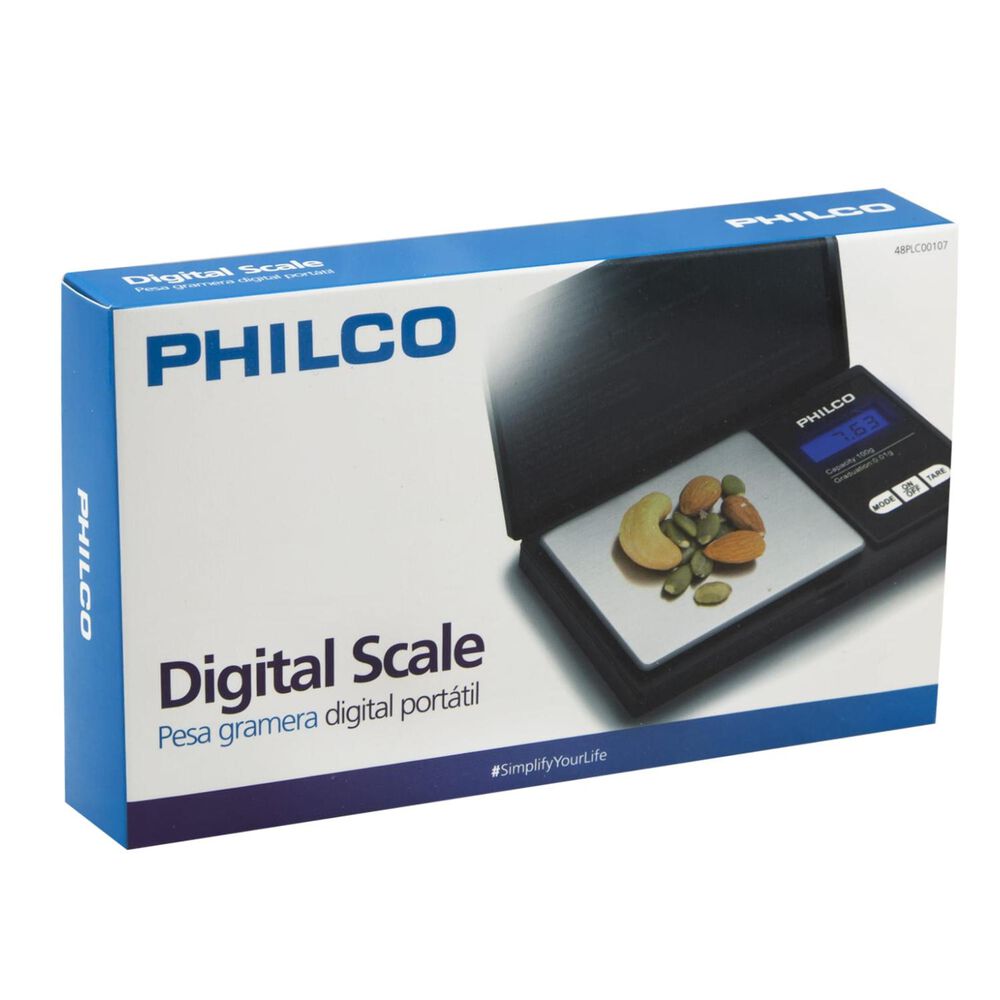 Pesa Gramera Digital Portatil 0.01 A 100 Gramos Negro C00107 image number 2.0