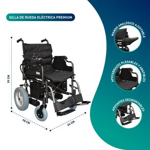 Silla De Ruedas El&eacute;ctrica A1 Deluxe - Doble Bateria