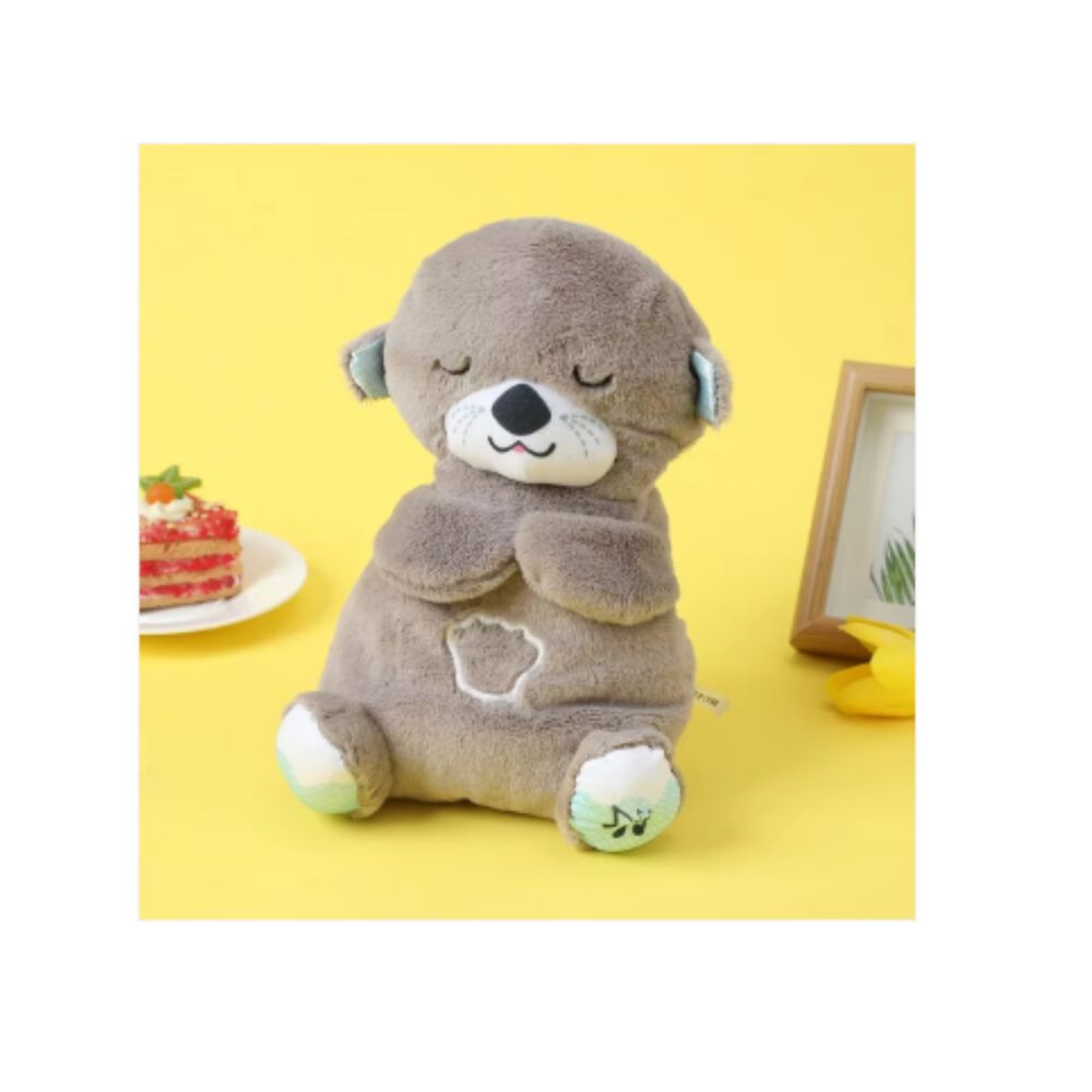 Nutria Peluche Relajante Luz Musical Juguete Respiraci&oacute;n image number 3.0