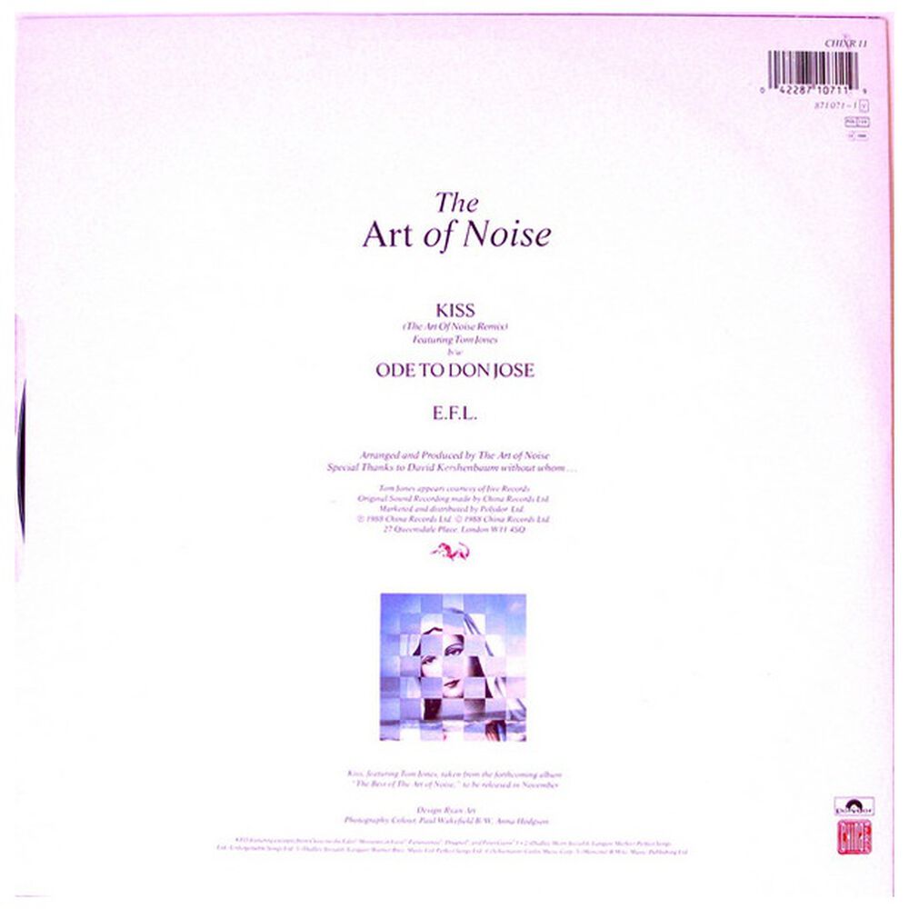 Art Of Noise Ft. Tom Jones - Kiss | 12" Maxi Single Usado image number 1.0