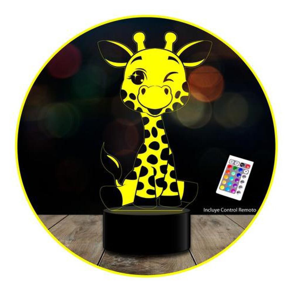 Ilusión 3d Baby Jirafa Kawaii C/remoto image number 0.0