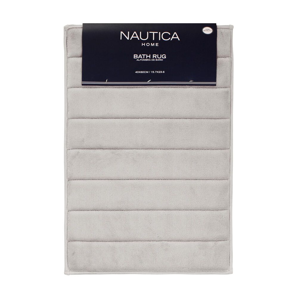Alfombra De Ba&ntilde;o Nautica Home 40x60cm Coralina Ultra Suave Gris image number 0.0
