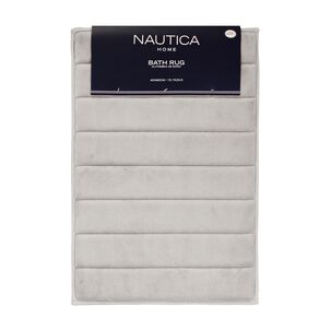 Alfombra De Ba&ntilde;o Nautica Home 40x60cm Coralina Ultra Suave Gris