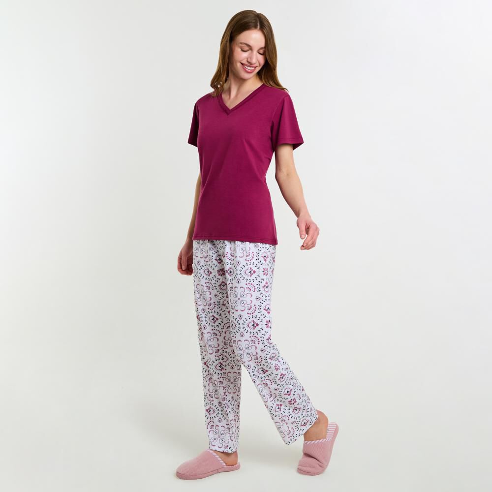 Pijama Capri Manga Corta Mujer Lesage image number 2.0