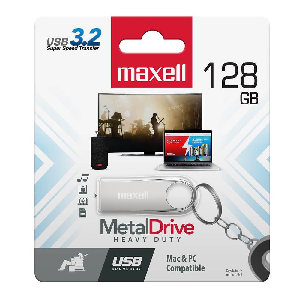 Pendrive Maxell Metal 128gb 3.2 image number 1.0
