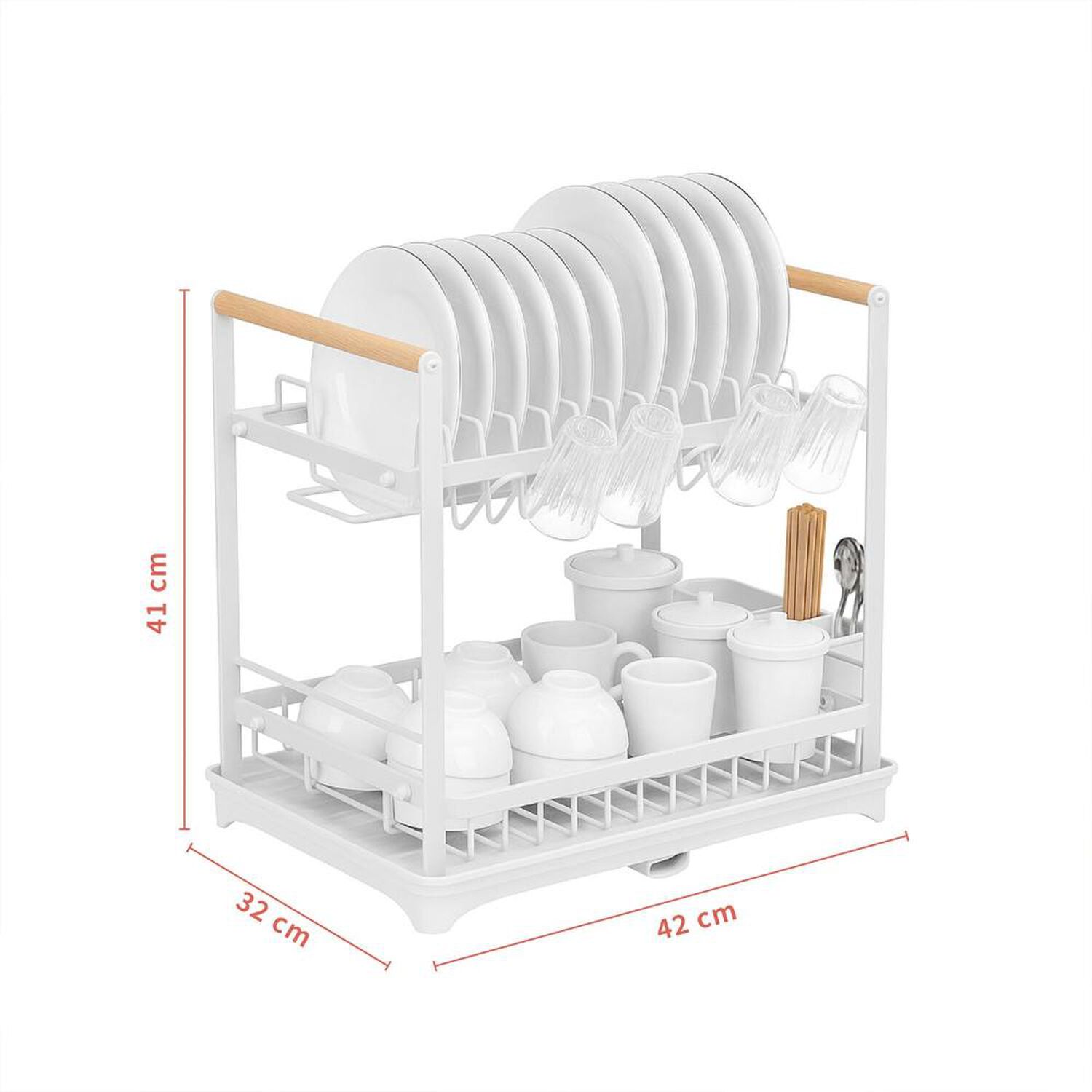 Secaplatos Escurridor Acero Inox Valencia 2 Niveles Simplit image number 6.0