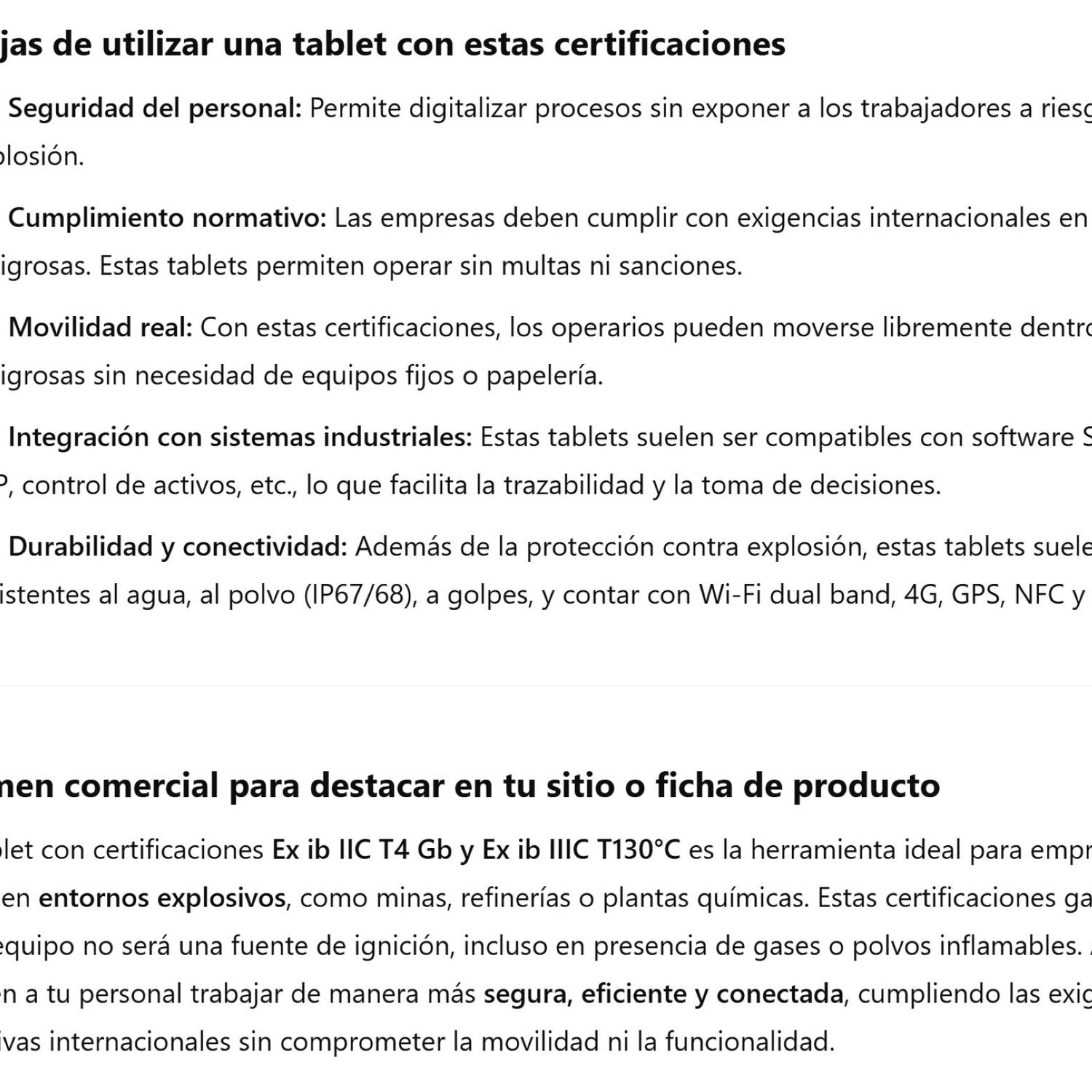 Cenava A80st, Tablet Intr&iacute;nsecamente Segura Atex, Para Entornos Explosivos image number 4.0