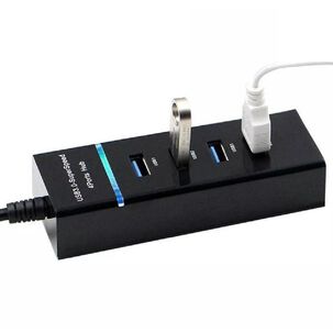Hub 4 Puertos Multi Usb 3.0 Indicador Luz Led Adaptador