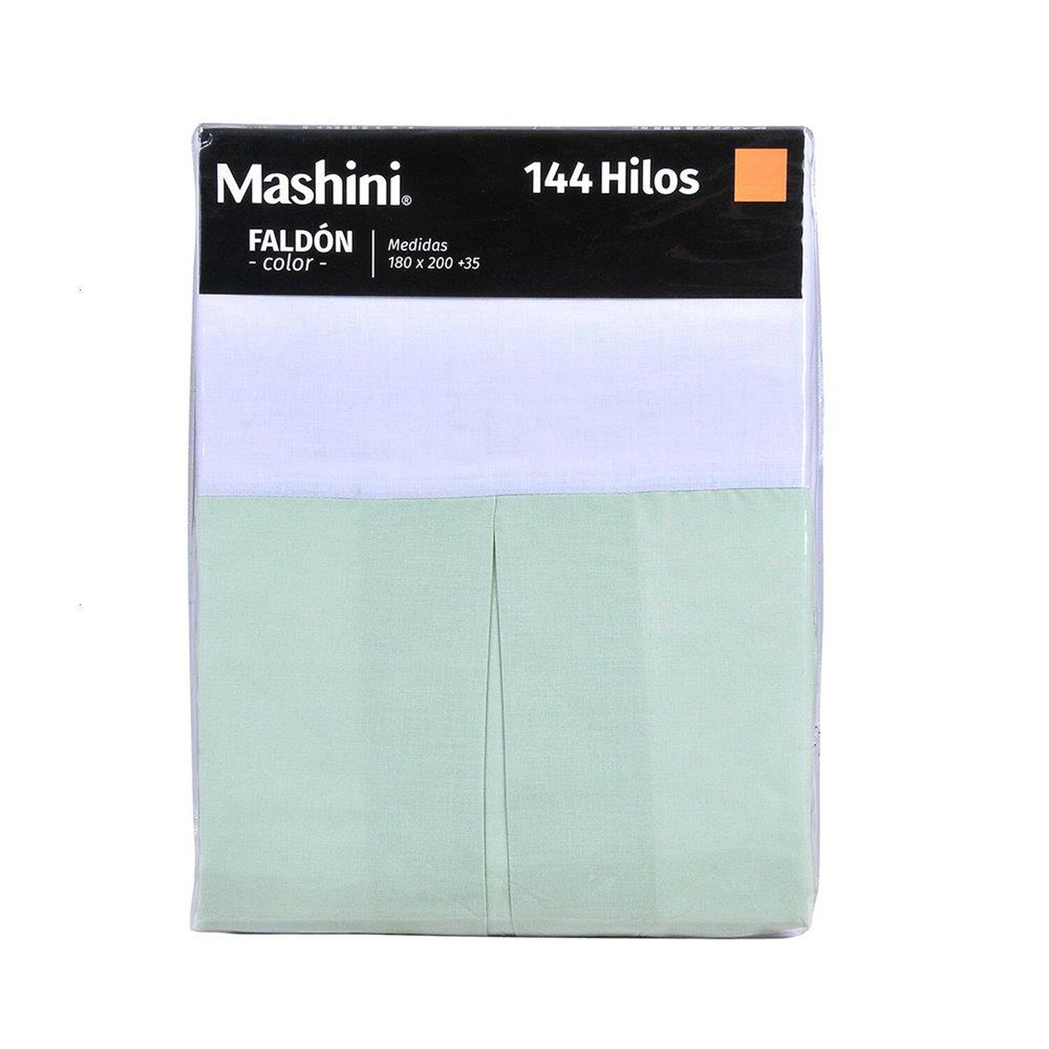Faldon 144 Hilos Mashini 1.5 Plazas Verde Militar image number 2.0