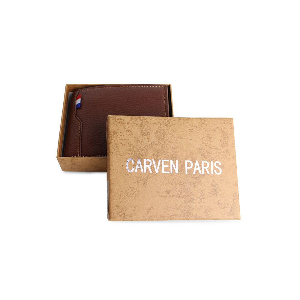Billetera De Hombre Matt Caf&eacute; Carven Paris image number 4.0