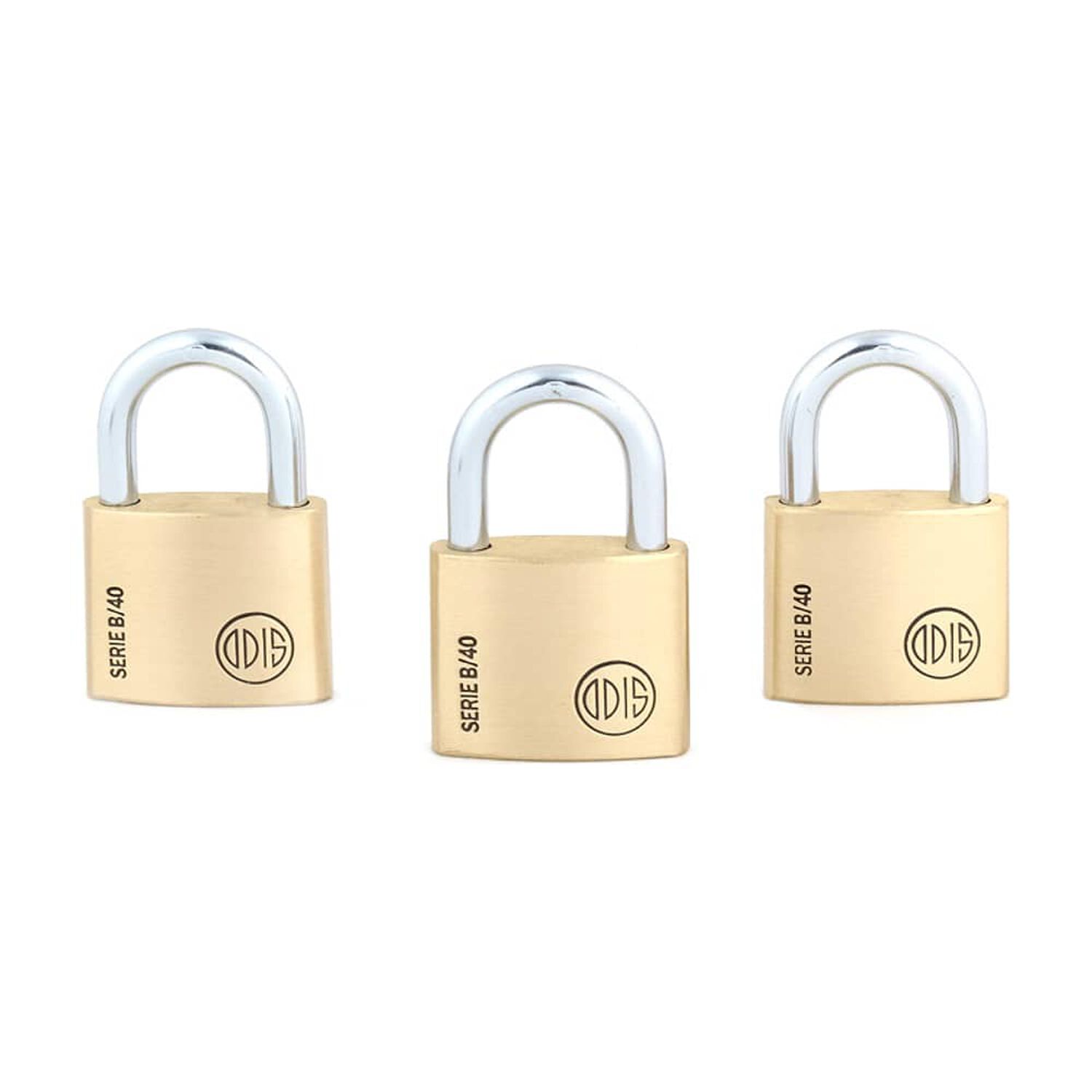 Pack 3 Candados Odis B40 40mm - Llaves Iguales image number 0.0
