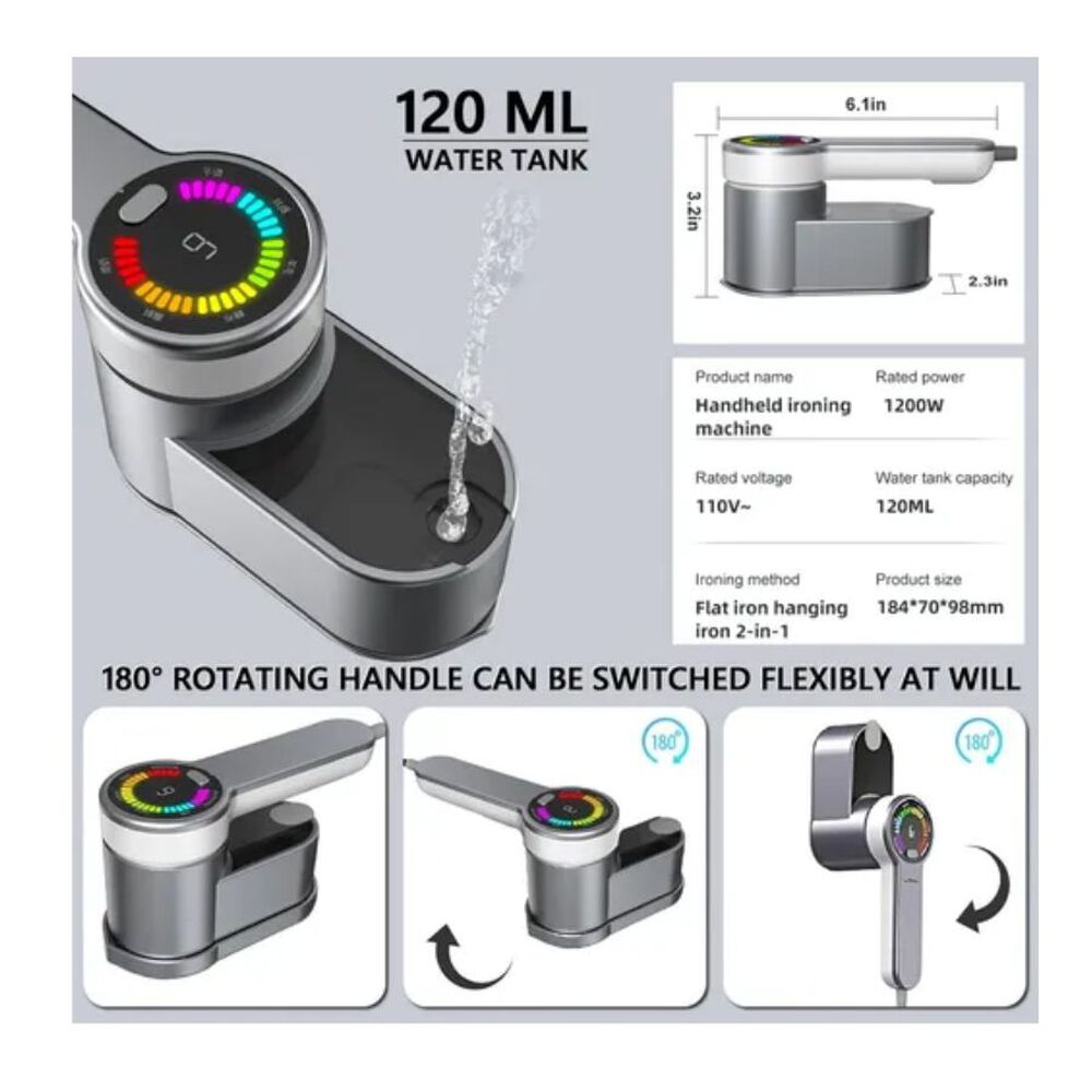Vaporizador Portátil Para Ropa Mini Portátil 1200w image number 3.0
