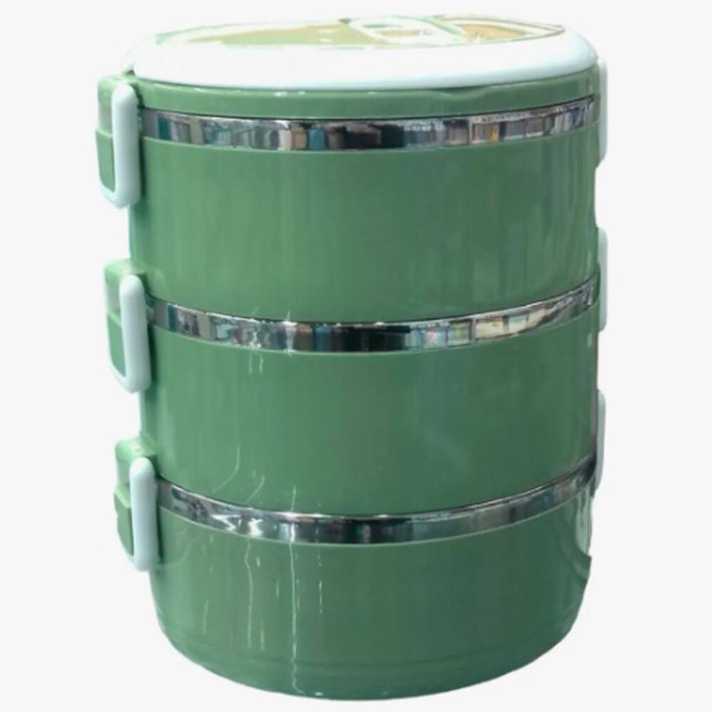 Contenedor Taza Termo De Comida 3 Capas Verde image number 0.0