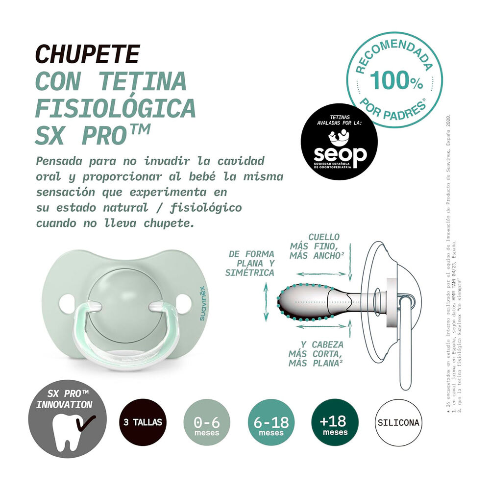 Pack Chupetes Noche Y Dia + Mamadera 270ml Wild Gris 6-18m image number 7.0