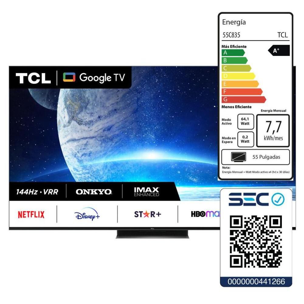 Qled 55" TCL 55C835 / Ultra HD 4K / Smart TV image number 14.0