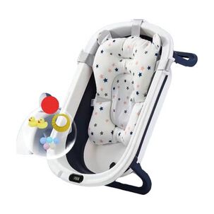 Ba&ntilde;era Plegable Con Coj&iacute;n Y M&aacute;s Accesorios Azul Lubabycas