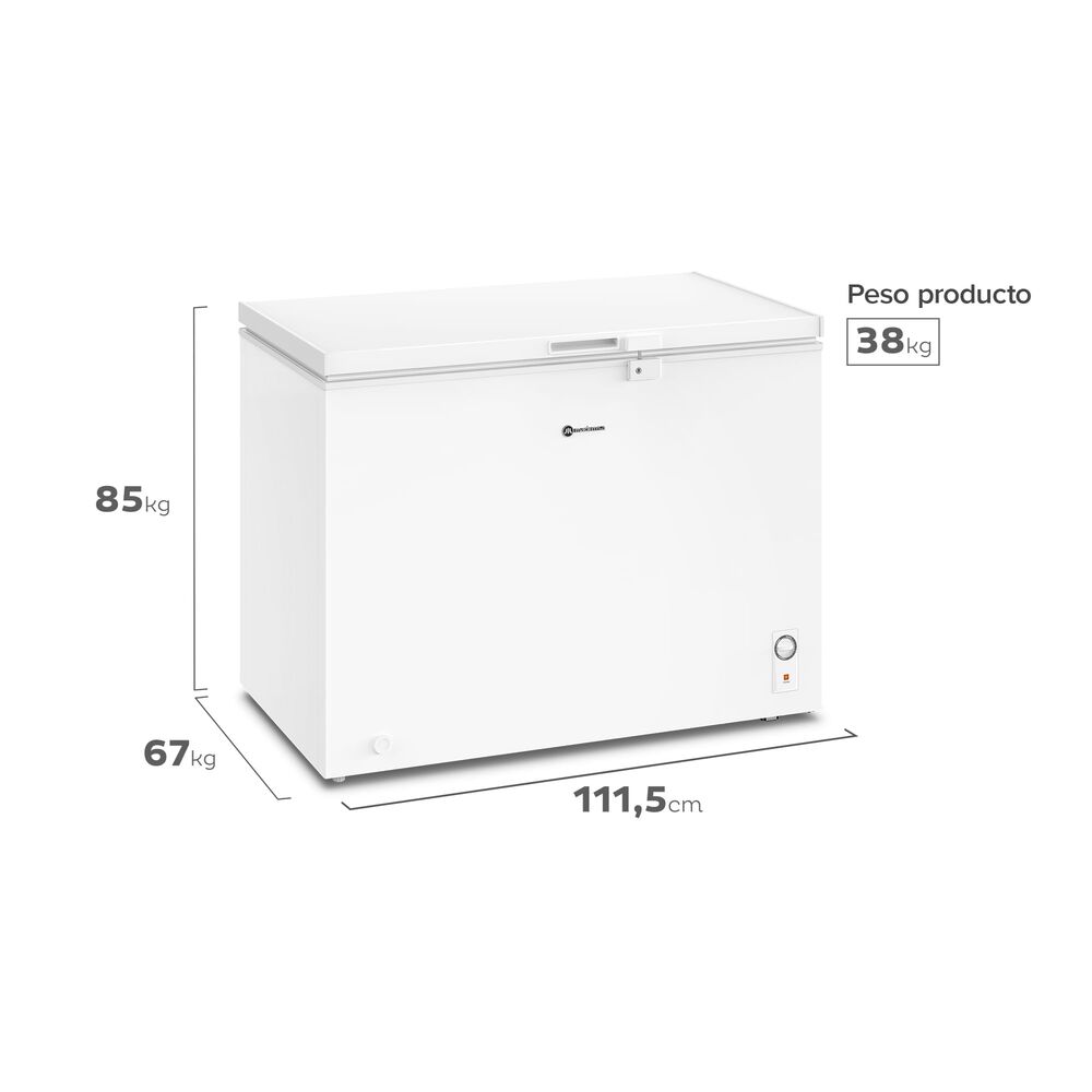 Freezer Dual M300d Blanco 290l Horizontal Dual Mademsa image number 2.0