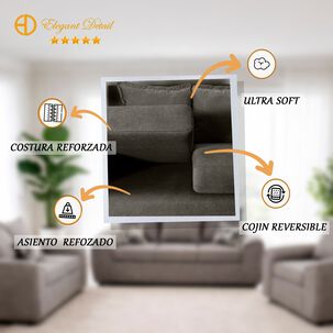 Juego De Living Elegant Detail Houston / 6 Cuerpos