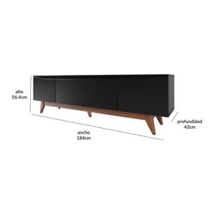 Rack Decocasa Flynt / 3 Puertas / 4 Cajones