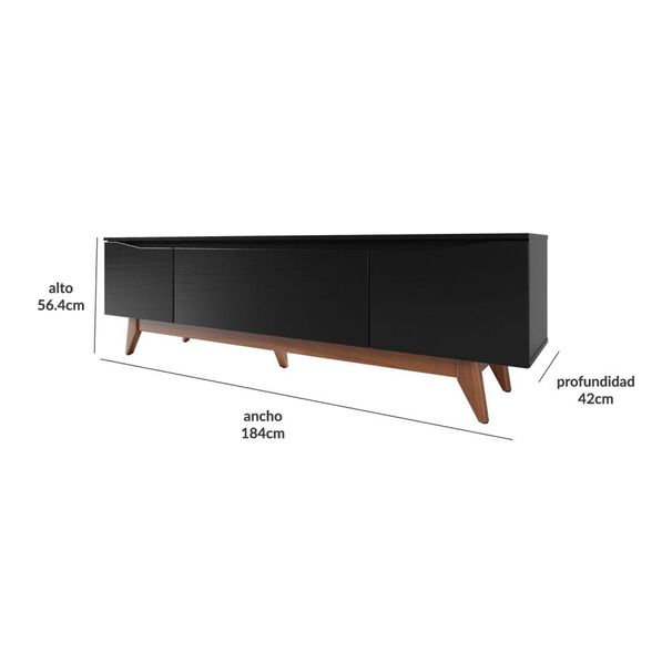 Rack Decocasa Flynt / 3 Puertas / 4 Cajones