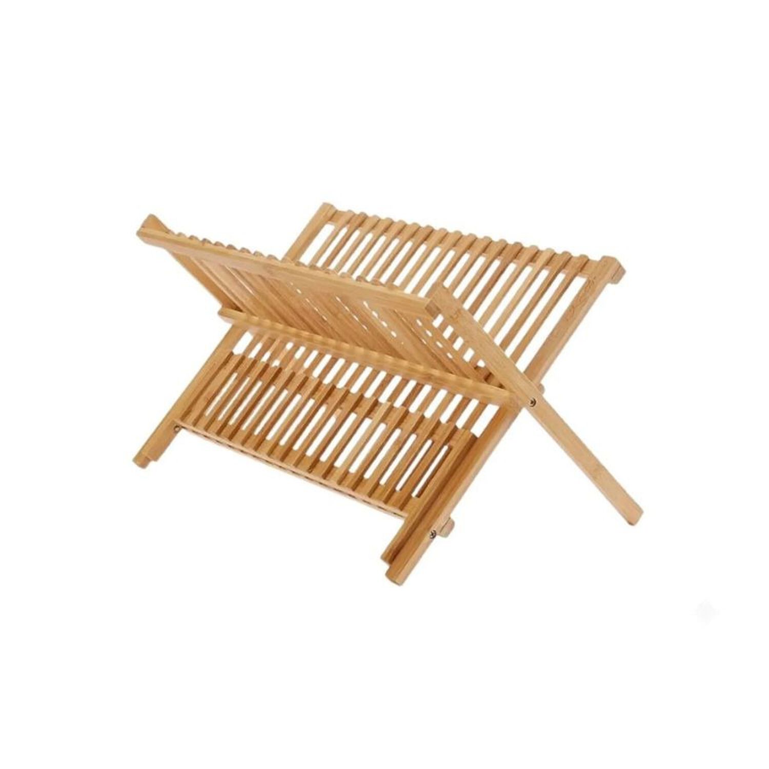 Escurridor De Platos Plegable De Bamb&uacute; Madera image number 0.0