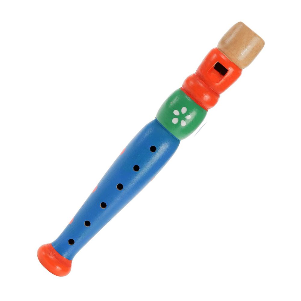 Flauta De Madera Pequeña De 20cm Instrumento Juguete Para Niños image number 4.0