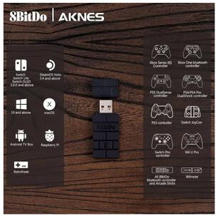 Adaptador Usb 8bitdo 2 Inalambrico Ps4 Ps5 N. Switch Pc Xbox