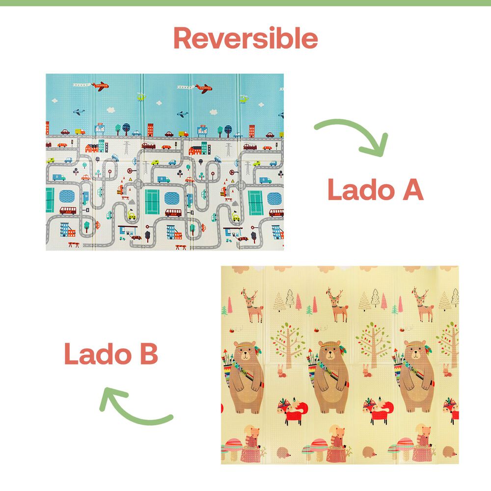 Alfombra Antigolpe Plegable Extra Grueso Premium Oso Ciudad image number 6.0