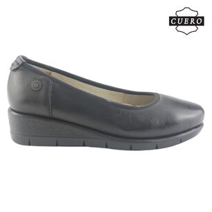 Zapato De Cuero Chalada Mujer Calafate-4 Negro Casual
