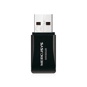 Mini Adaptador Usb Inal&aacute;mbrico Mercusys Mw300um, 300mbps, Bot&oacute;n Wps
