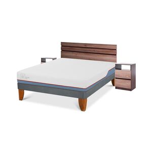Cama Europea Cic Excellence Plus / 2 Plazas / Base Normal + Set De Maderas