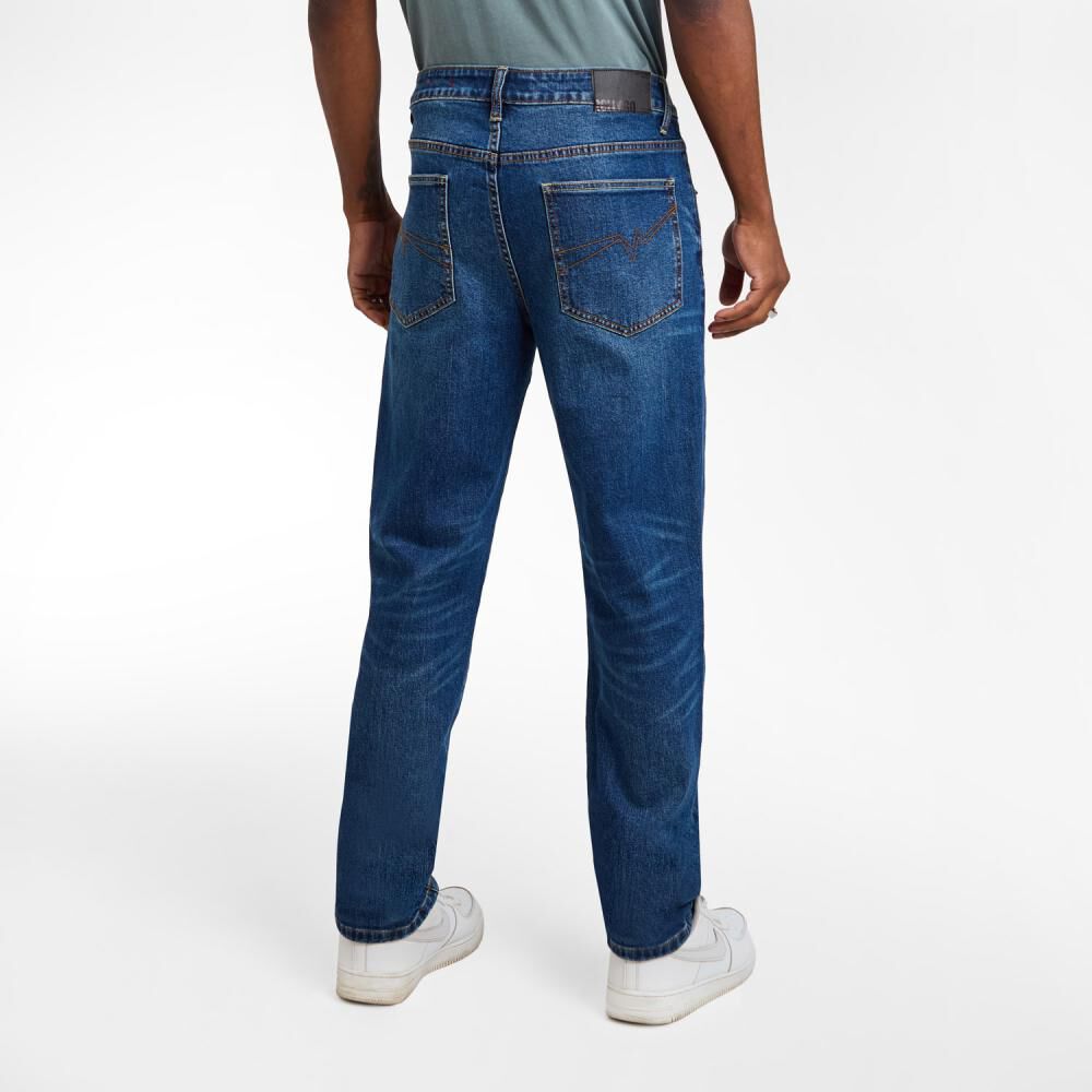Jeans Con Roturas Tiro Medio Regular Hombre Rolly Go image number 3.0