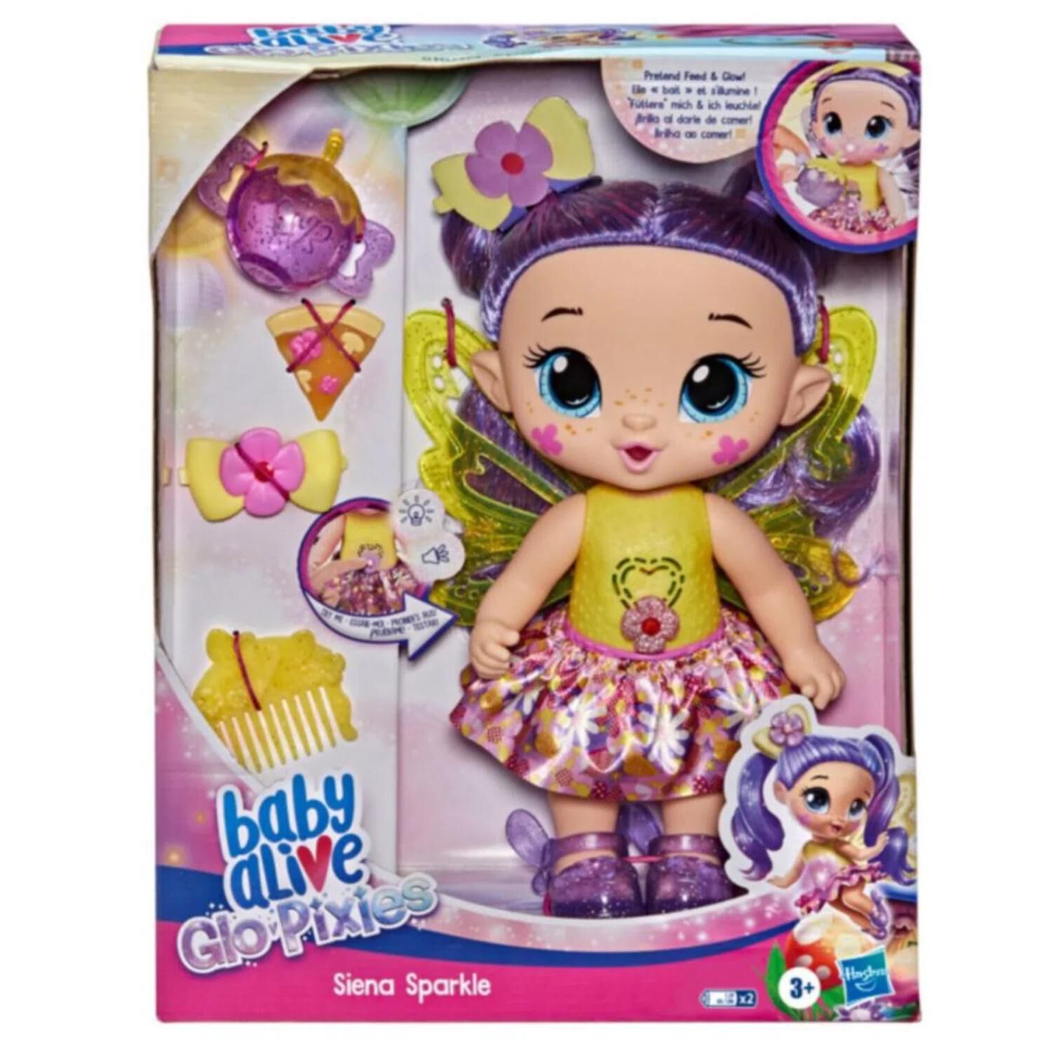 Juguete Mu&ntilde;eca Ada Siena Sparkle Infantil Baby Alive Glo Pixies image number 2.0