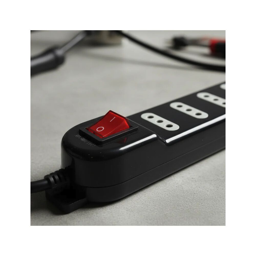 Alargador Zapatilla Con Switch 4 Posiciones 3 Metros Negro image number 2.0