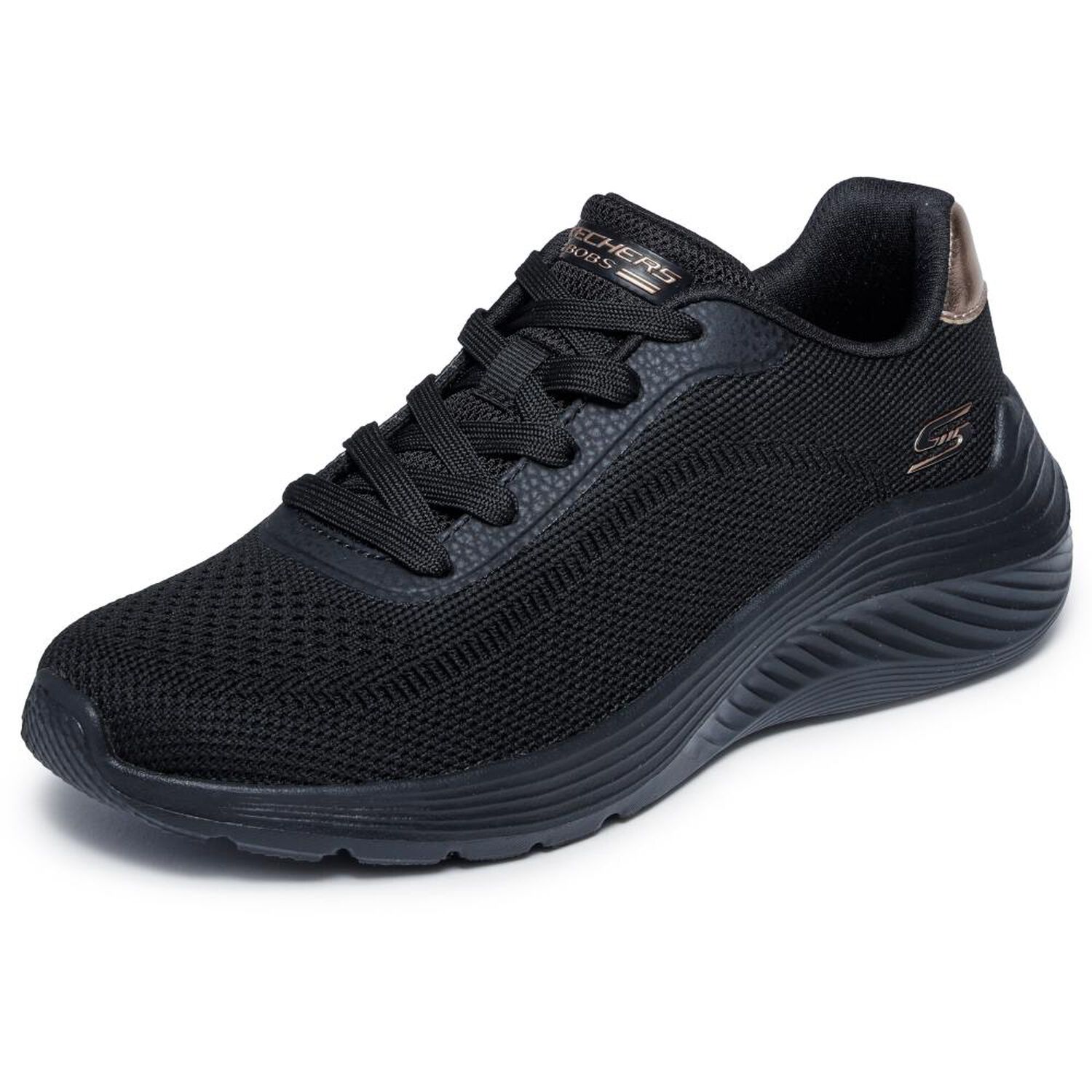 Zapatilla Urbana Mujer Skechers Bobs Squad Waves-current Look Bbk image number 2.0