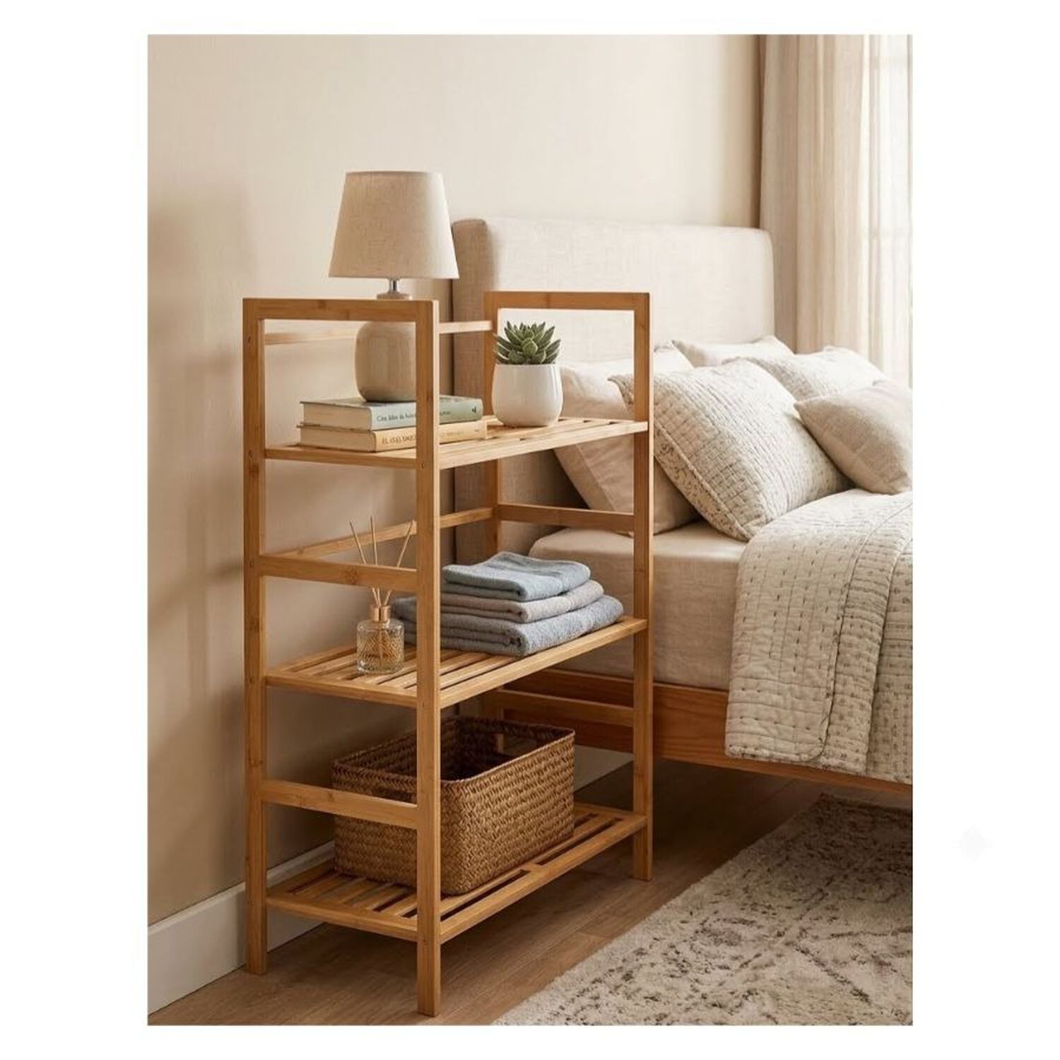 Mueble Organizador Repisa Bamb&uacute; Natural 3 Niveles image number 2.0