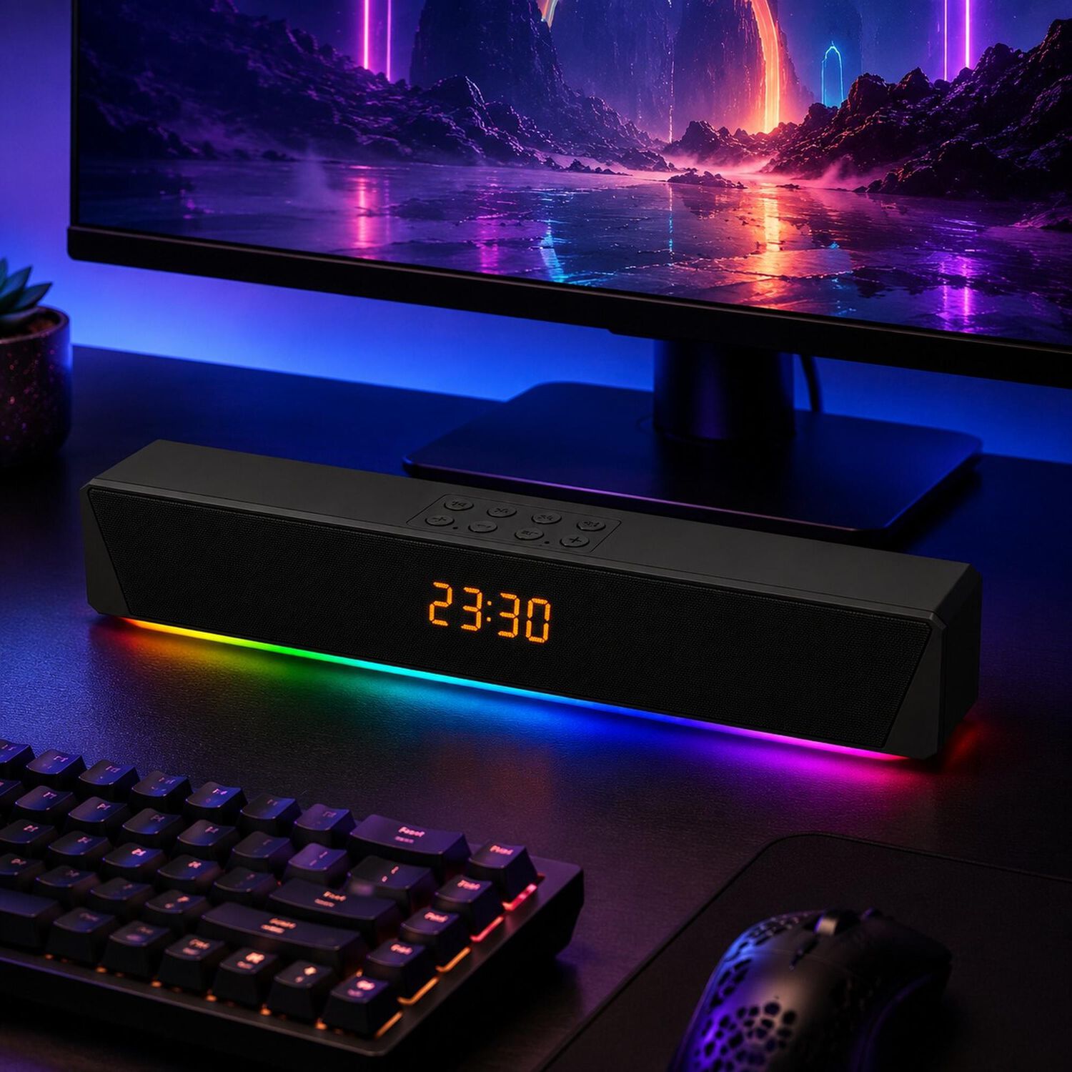 Barra De Sonido Inal&aacute;mbrica Bluetooth Rgb Recargable image number 8.0