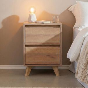 Velador Home Mobili Kalmar / 2 Cajones