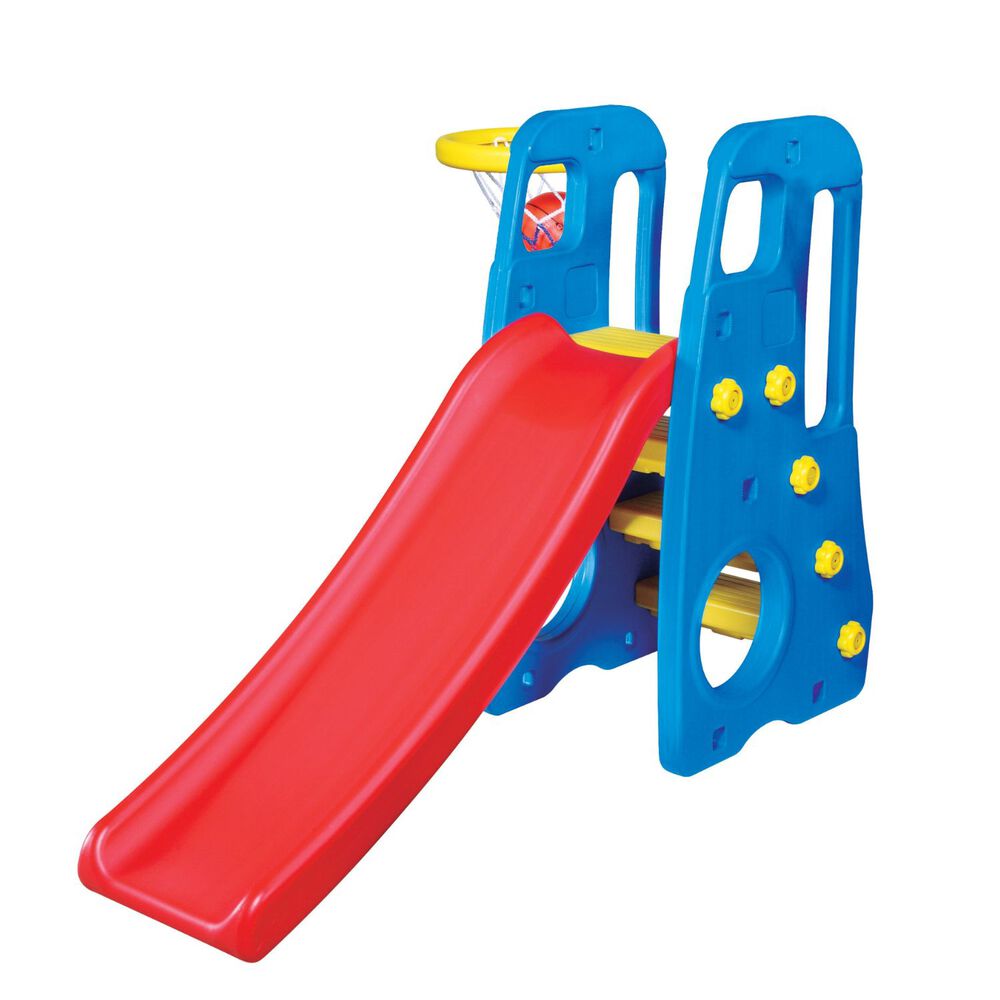 Tobogan 3 En 1 Con Cesta De Basquetbol Bebesit image number 1.0