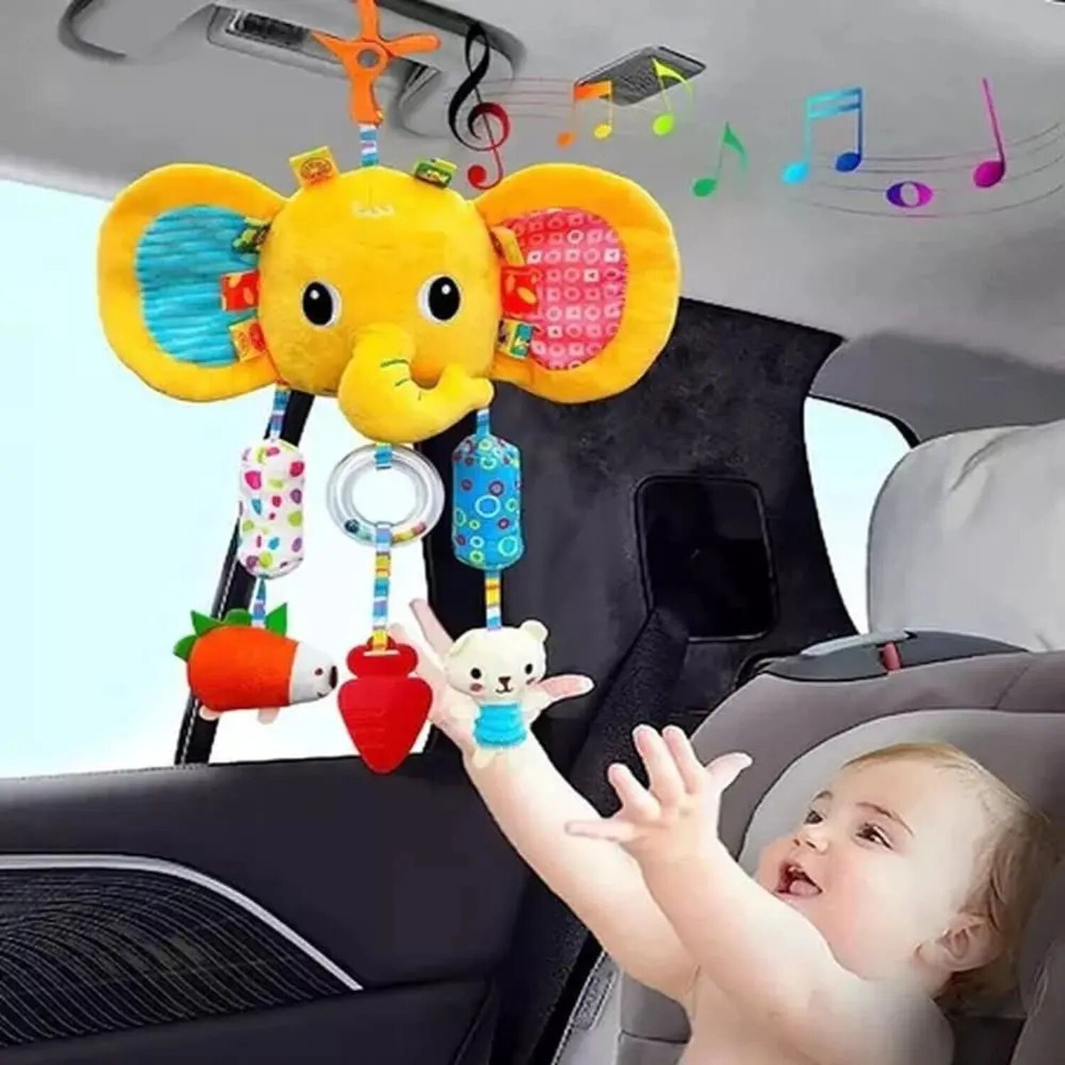 Juguete Sonajero Bebe Asiento De Coche Y Cuna Juguete Bebe image number 2.0