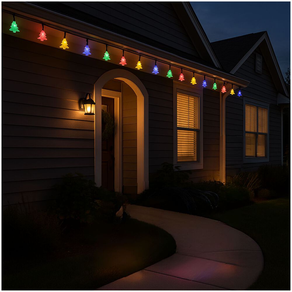 Luces Navidad Led Arboles Solar 4m Rgb Decoracion Jardin image number 2.0