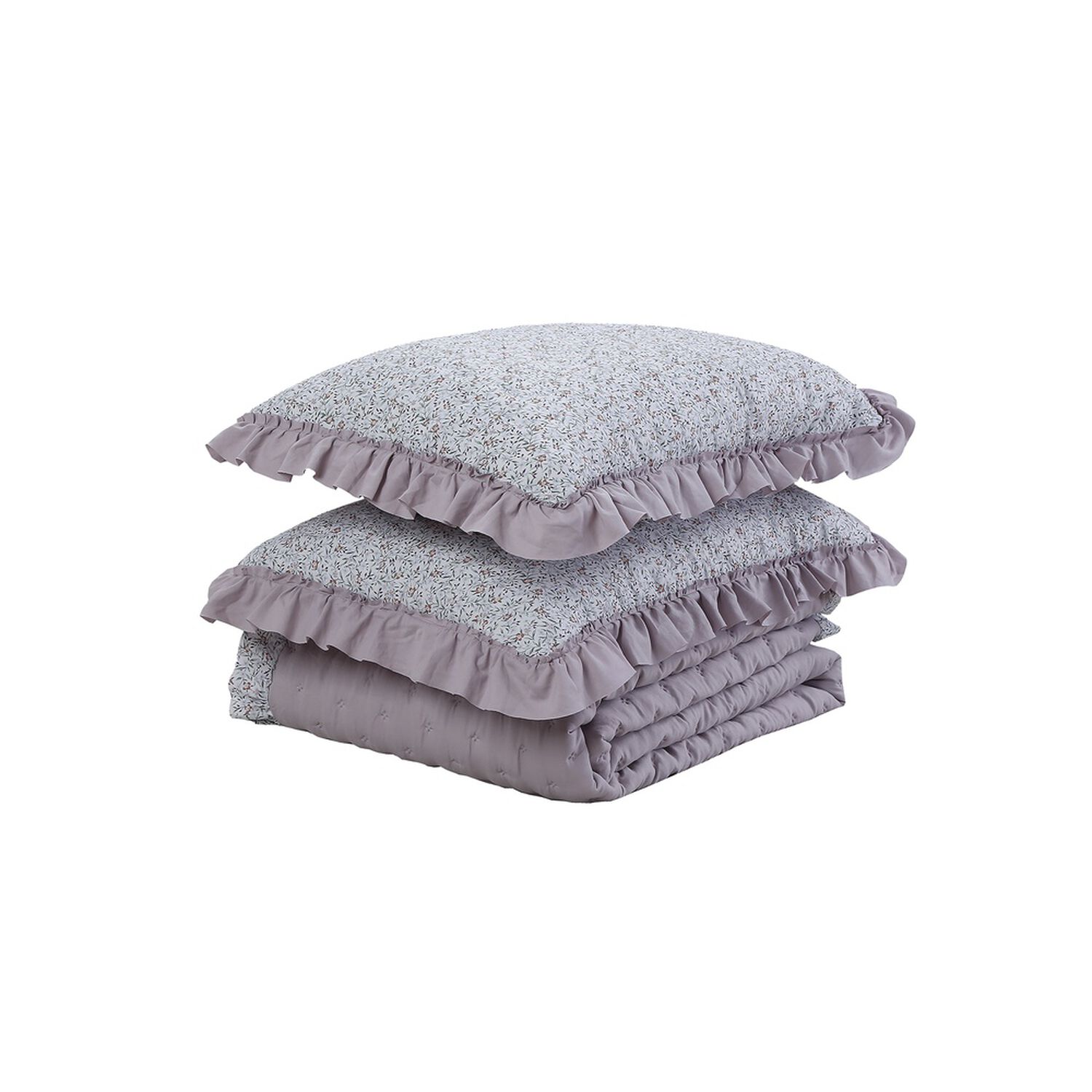 Quilt Andes Ruffles Lila King image number 2.0