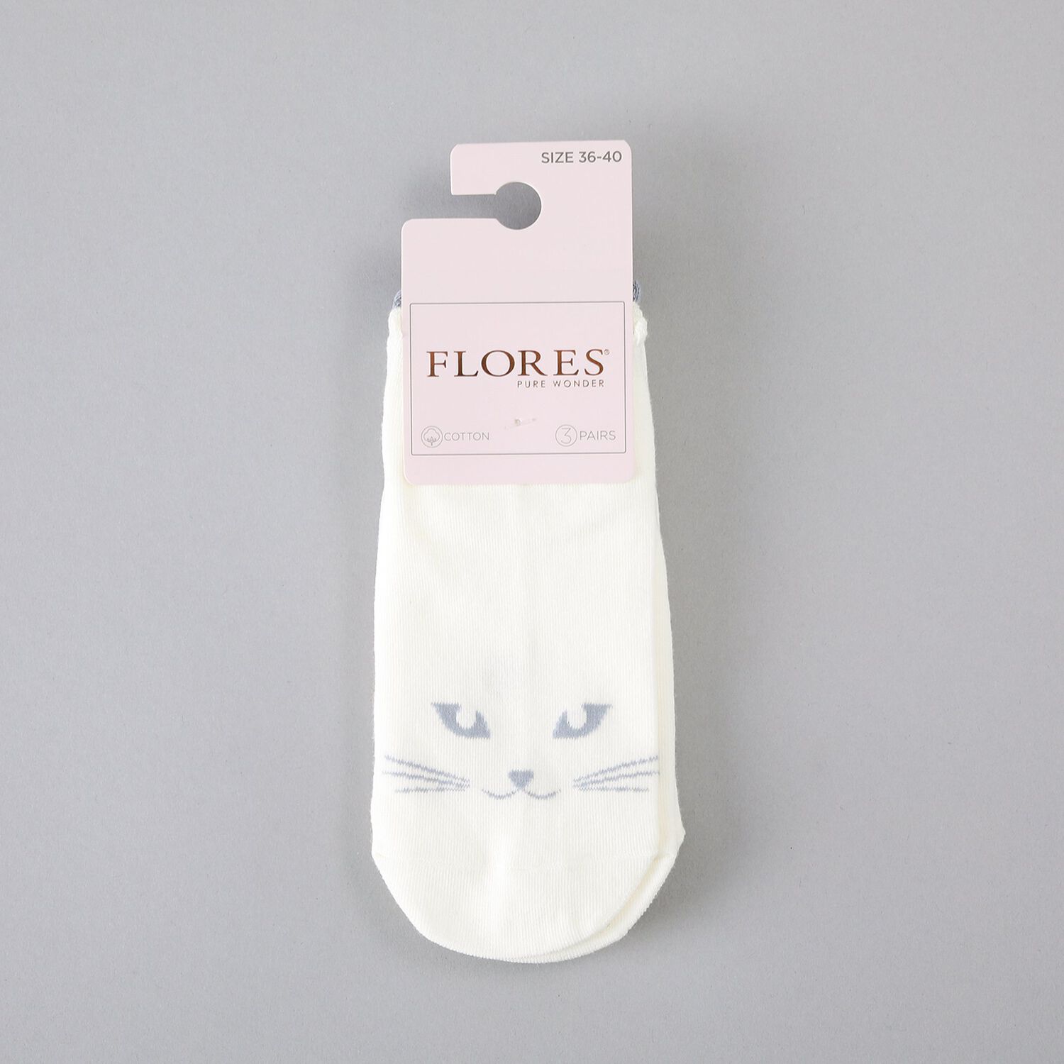 Calcetin 3x Pack Quarter Flores Mujer 50785-35 image number 0.0