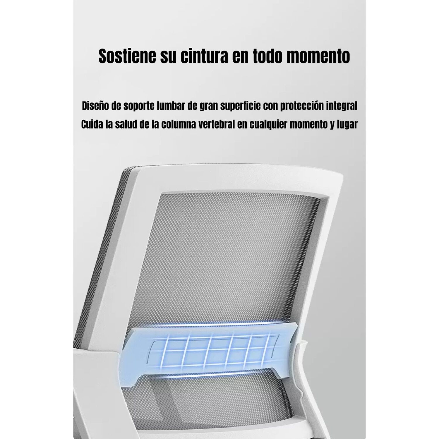 Silla De Escritorio Oficina Con Reposacabezas Polar Negra image number 5.0