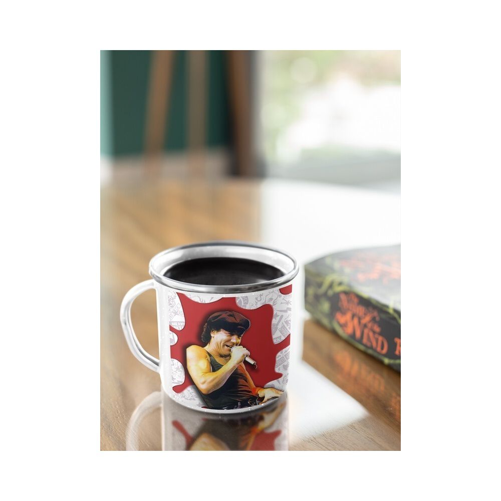 Taza Enlozada Lechera Acdc Brian Jhonson Rock Musica image number 1.0